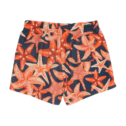 Navy Print Swim Bottom