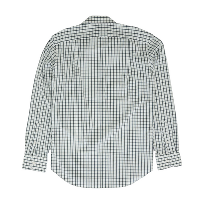 White Check Long Sleeve Button Down