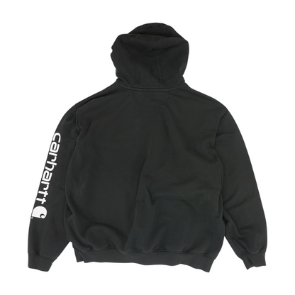 Black Solid Hoodie Pullover