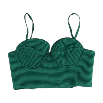 Green Cropped Blouse