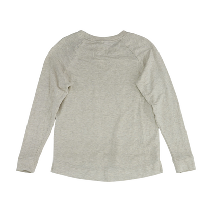 Gray Solid Sweatshirt Pullover