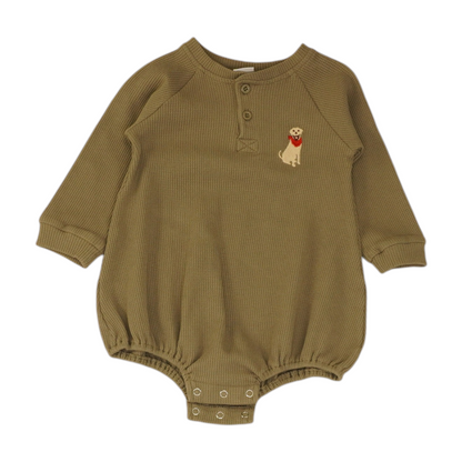 Olive Long Sleeve One-Piece