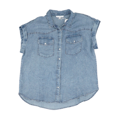 Blue Plus Button Down