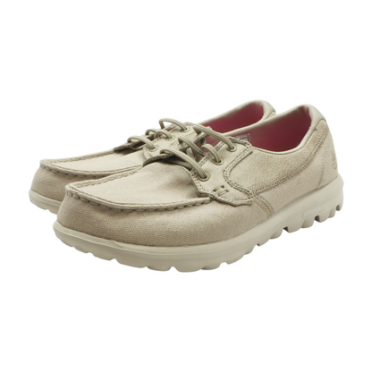 Beige Low-Top Athletic Shoes