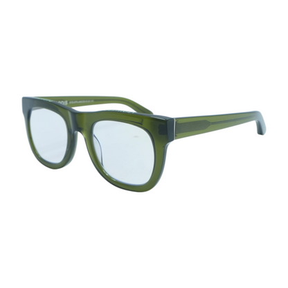 Olive Unknown Square Prescription Eyewear