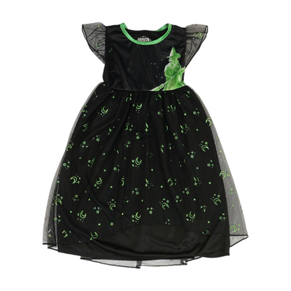 Black Print Gown