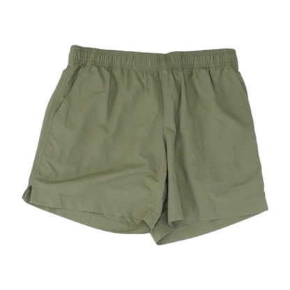 Green Solid Active Shorts