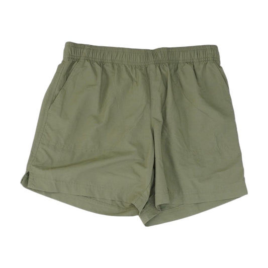 Green Solid Active Shorts
