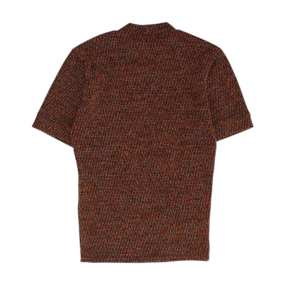 Orange Abstract Pullover Sweater