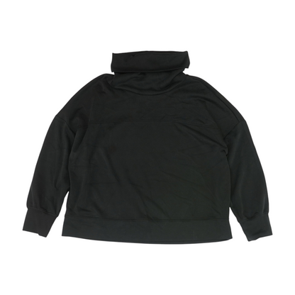 Black Solid Sweatshirt Pullover