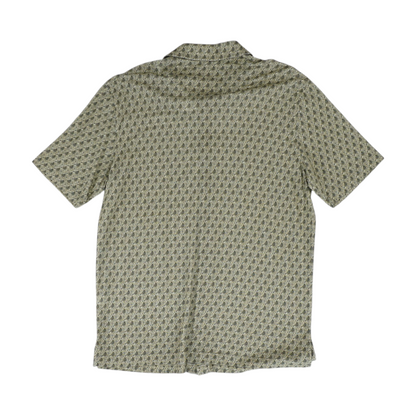 Brown Paisley Short Sleeve Button Down