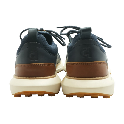 Navy Lace-Up Casual Shoes