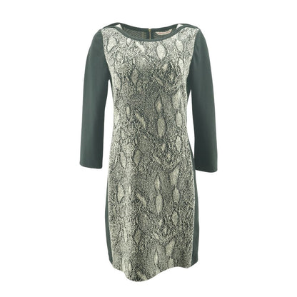 Black Animal Print Mini Dress