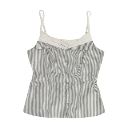 White Striped Button Down