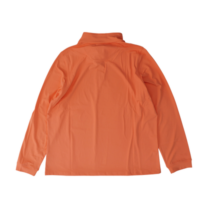 Coral Solid 1/4 Zip Pullover