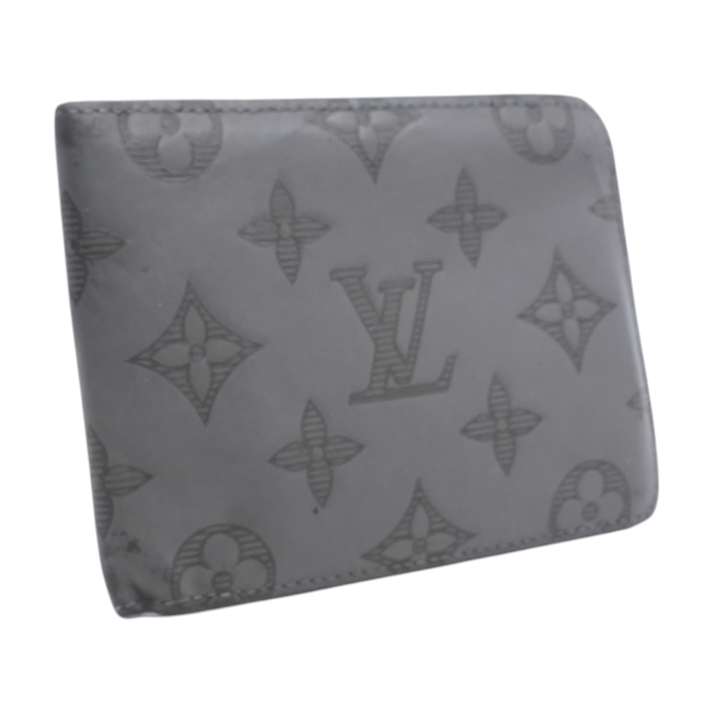 Monogram Shadow Bifold Wallet in Anthracite Grey