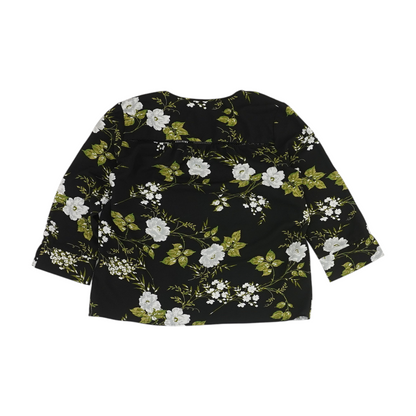 Black Floral Blouse