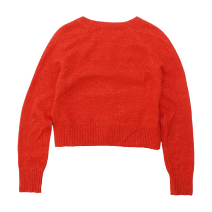 Red Cardigan Sweater