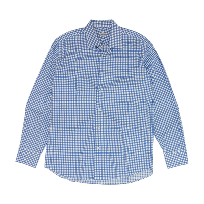 White Check Long Sleeve Button Down