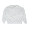 White Solid Sweatshirt Pullover