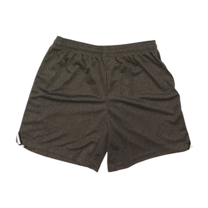 Brown Solid Active Shorts