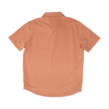 Coral Solid Short Sleeve Polo