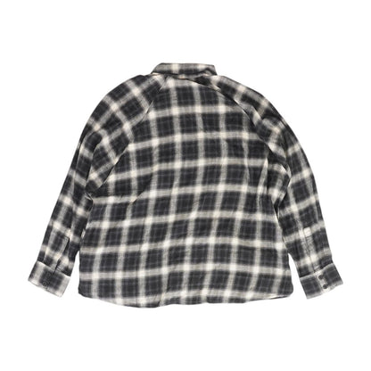 Black Plaid Button Down