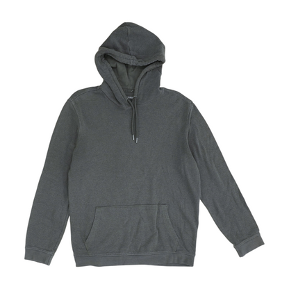 Gray Solid Hoodie Pullover