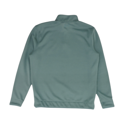 Green Solid 1/4 Zip Pullover