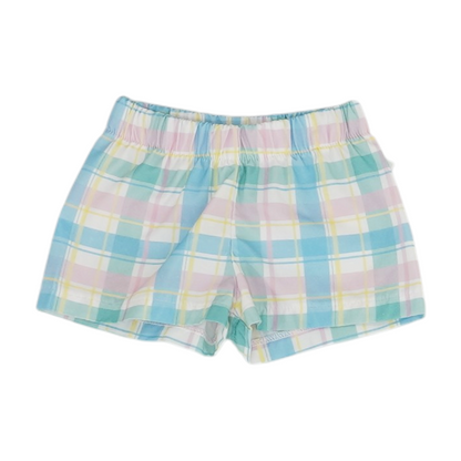 Multi Plaid Chino Shorts
