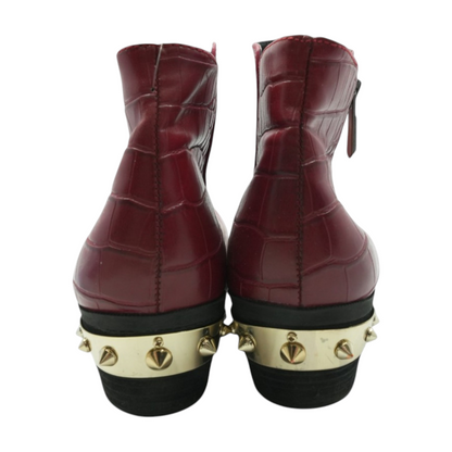 Red Ankle Boots