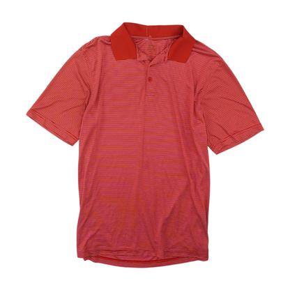 Red Striped Short Sleeve Polo