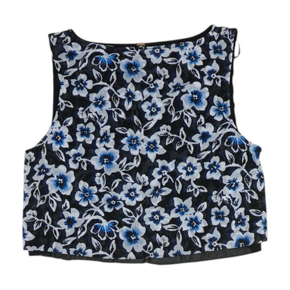 Blue Floral Blouse