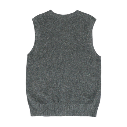 Charcoal Solid Vest Sweater