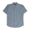 Blue Check Short Sleeve Button Down