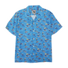 The Black Dog Blue Graphic Short Sleeve Button Down – Image 1