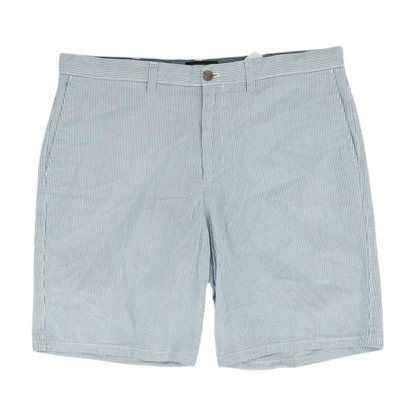 Blue Striped Chino Shorts