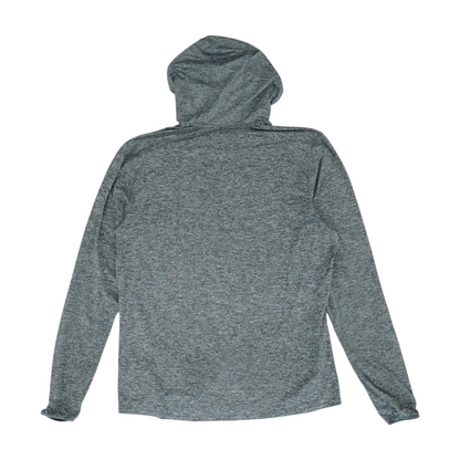 Gray Solid Hoodie Pullover