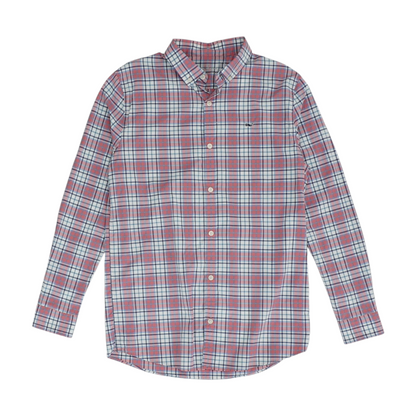 Red Check Long Sleeve Button Down