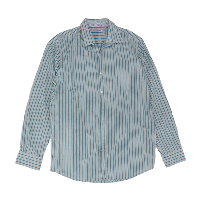 Blue Striped Long Sleeve Button Down