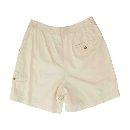 Cream Solid Chino / Khaki Shorts