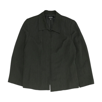 Kasper Gray Plus Size Solid Blazer – Image 1