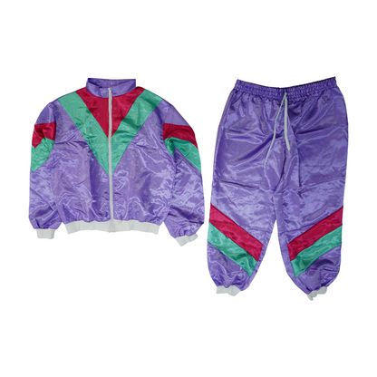 Purple Color Block Active Set
