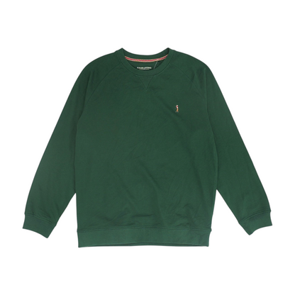 Green Solid Sweatshirt Pullover