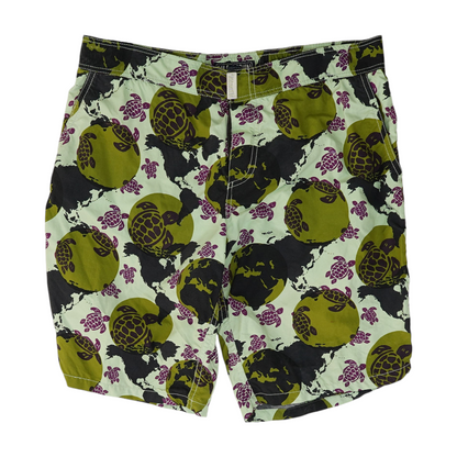 Green Graphic Swim Bottom