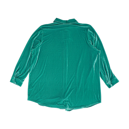 Green Plus Button Down