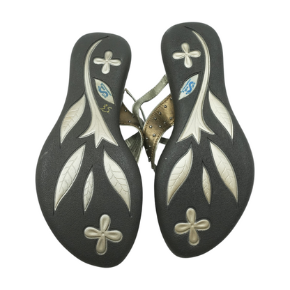 Gray Wedged Sandals