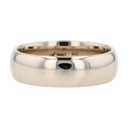 14K White Gold Band