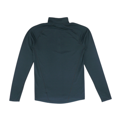 Black Solid 1/4 Zip Pullover