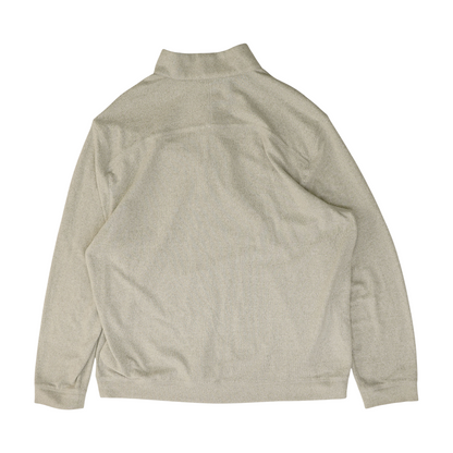 Gray Solid 1/4 Zip Pullover